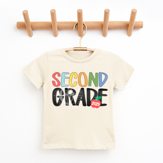 SECOND GRADE- RETRO- PNG