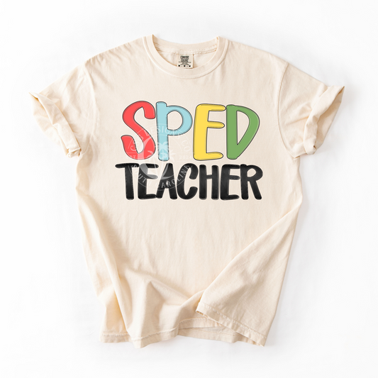 SPED TEACHER- RETRO- PNG