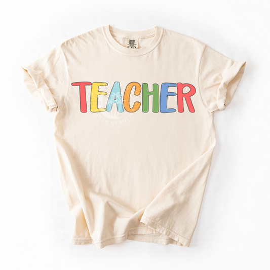 TEACHER- RETRO- PNG