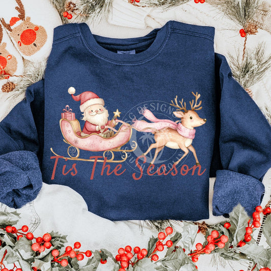 Tis the Season- Santa Sleigh-PNG