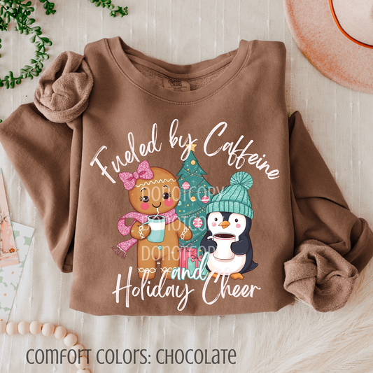 Running On Caffeine & Christmas Cheer - PNG