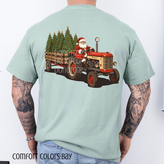 Tractor Santa- PNG
