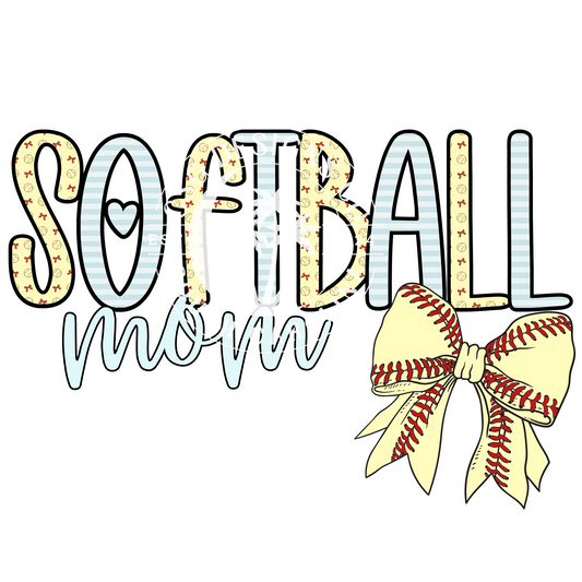 Softball Mom Pastel- PNG